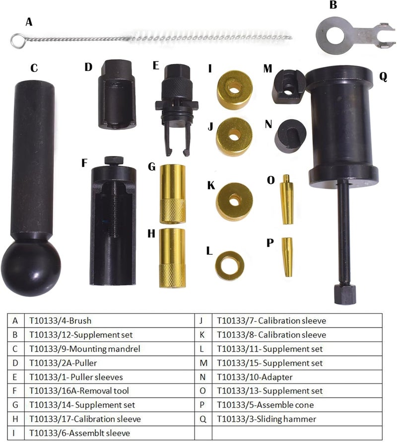 Alltooetools Engine Injector Removal Puller Kit Car Repair Garage Installer Tools Compatible with AUDI SKODA - Image 3